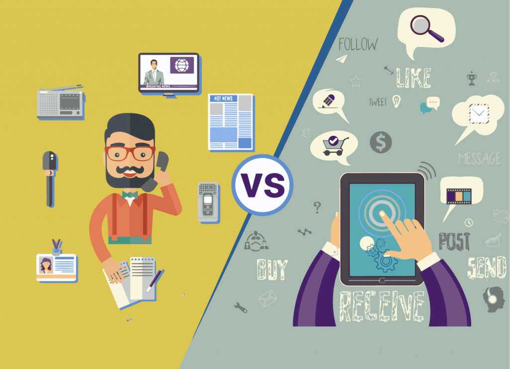 Traditional And Digital Marketing Difference